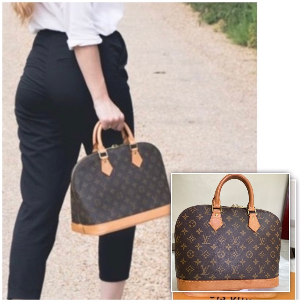 Louis Vuitton Brown and Tan Satchel